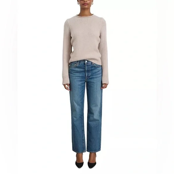 NWOT Alex Mill Jamie Sweater in Camellia, Size M - Picture 4 of 8